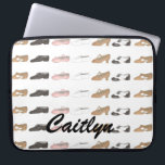 Ballet Tap Jazz Lyrical Dance Teacher Shoes Dancer Laptop Sleeve<br><div class="desc">Sleeve features an original illustration of a row of ballet, tap, jazz, lyrical, acro, and character dance shoes. Great for your favourite dancer or dance teacher! Simply personalise with your information. Don't see what you're looking for? Need help customising your design? Click the "ask this designer" button to have something...</div>