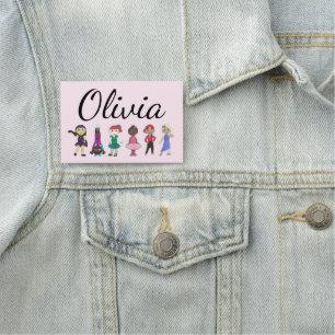 Ballet Tap Jazz Lyrical Dancer Birthday Party Name Tag
