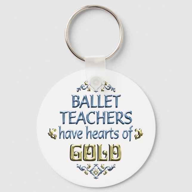 Ballet Teacher Appreciation Key Ring (Front)