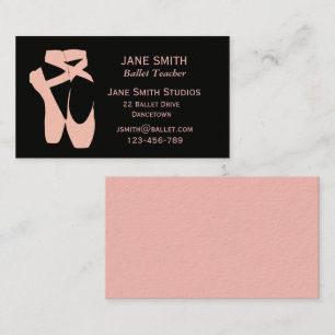 Ballet teacher dance teacher dance studio business business card