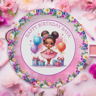 Ballet Themed Girl's Birthday Party Paper Plate