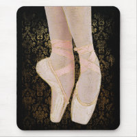 Ballet Toe Shoes - Black Pink Gold