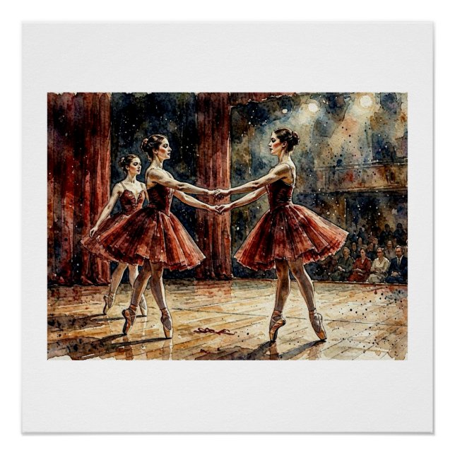 Ballet Trio Performance,  Poster (Front)