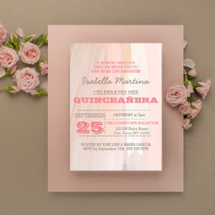 Ballet Tutu Quinceañera Invitation