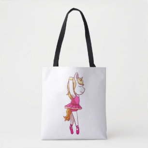 Ballet Unicorn Ballerina Unicorn Tote Bag