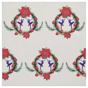Ballet Winter Holidays Art Fabric