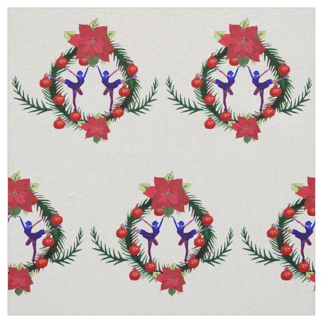 Ballet Winter Holidays Art Fabric (Swatch)
