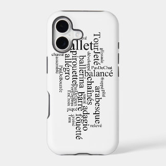 Ballet Word Cloud Phone Case