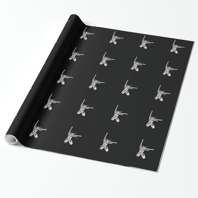 'Ballet' Wrapping Paper (Unrolled)