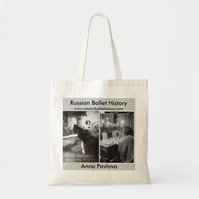 Ballets Russes Anna Pavlova Tote Bag (Front)