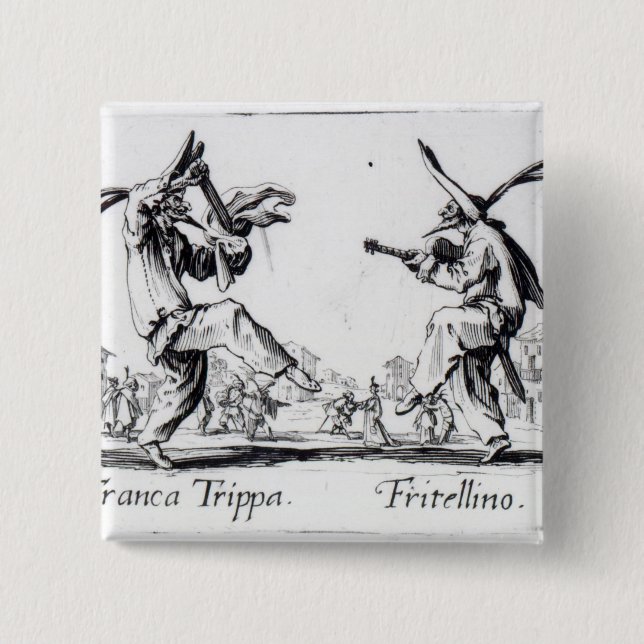 Balli de Sfessania, c.1622 15 Cm Square Badge (Front)