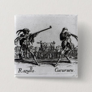 Balli de Sfessania, c.1622 15 Cm Square Badge
