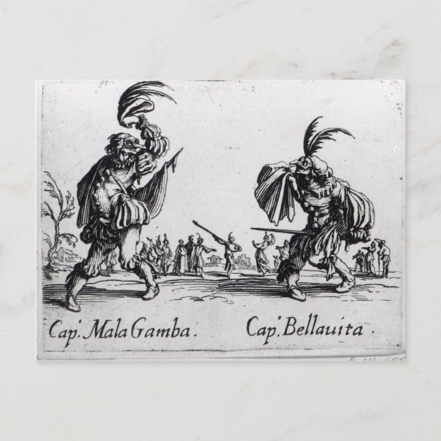 Balli de Sfessania, c.1622 Postcard (Front)