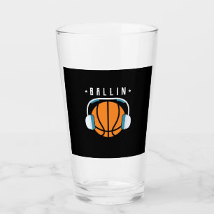 Ballin Basketball Art Glass