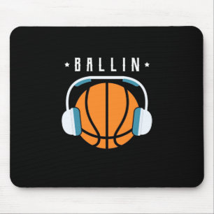 Ballin Basketball Art Mouse Pad