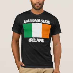 Ballinasloe, Ireland with Irish flag T-Shirt