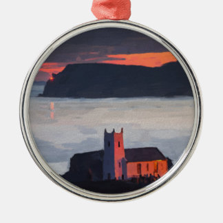 Ballintoy Church, Ireland Metal Ornament