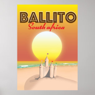 Ballito South african travel poster