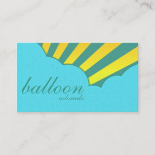 ballon location (vintage clouds) business card
