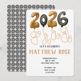 Balloon 2026 Grad Invitation