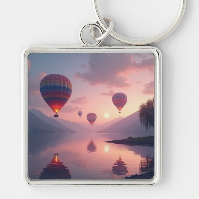 Balloon Adventure Dreams Key Ring (Front)