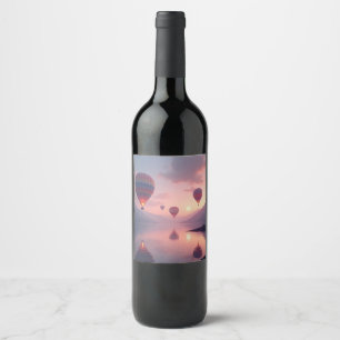 Balloon Adventure Dreams Wine Label
