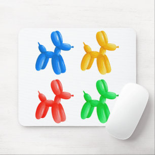 Balloon Animal Colour Pattern – Kids & Clown Party Mouse Pad