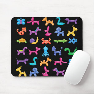 Balloon Animal Colour Pattern – Kids & Clown Party Mouse Pad