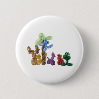 balloon animal group 6 cm round badge