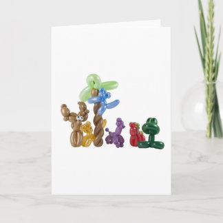 balloon animal group card