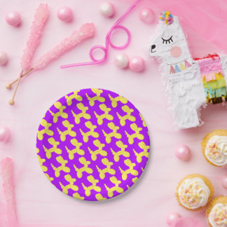 Balloon Animal Violet Paper Plate
