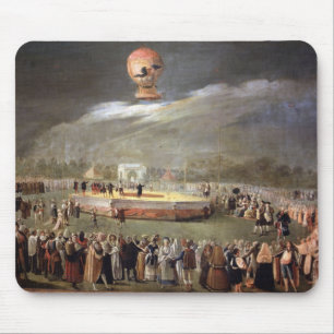 Balloon Ascension in the Gardens of Aranjuez, c.17 Mouse Pad