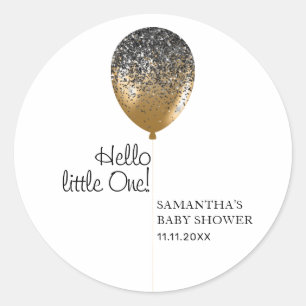 Balloon Baby Shower Celebration Classic Round Sticker