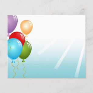 Balloon balloons custom personalise Anniversaries Flyer