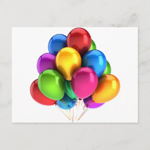balloon balloons custom personalise Anniversaries Postcard