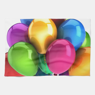 balloon balloons custom personalise Anniversaries Tea Towel