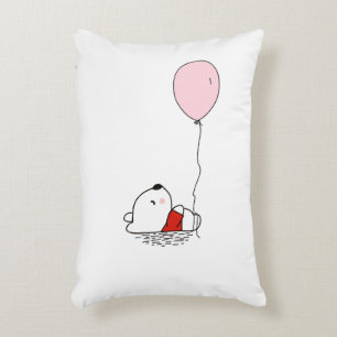 Balloon Bear Afloat Cute Decorative Cushion