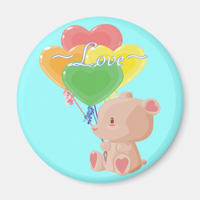 Balloon Bear Magnet (Front)