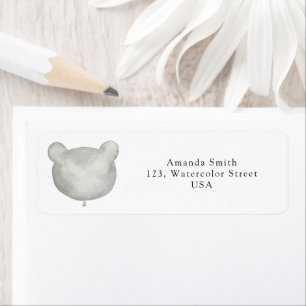 Balloon Bear Return Address Label