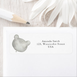 Balloon Bear Return Address Label