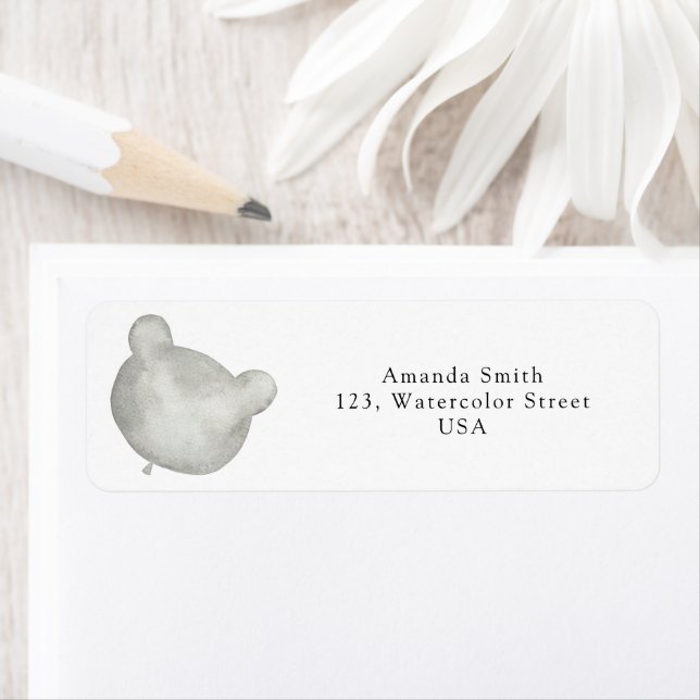 Balloon Bear Return Address Label (Insitu)