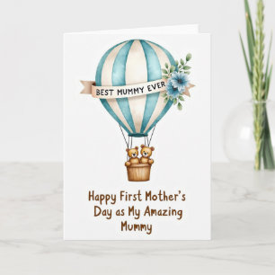 Balloon Bears Mothers Day Art Card