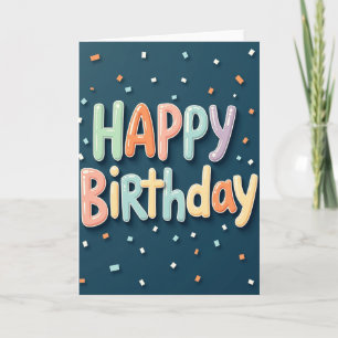 Balloon Birthday Card