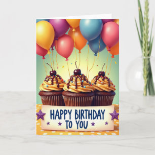 Balloon Birthday Treat Card