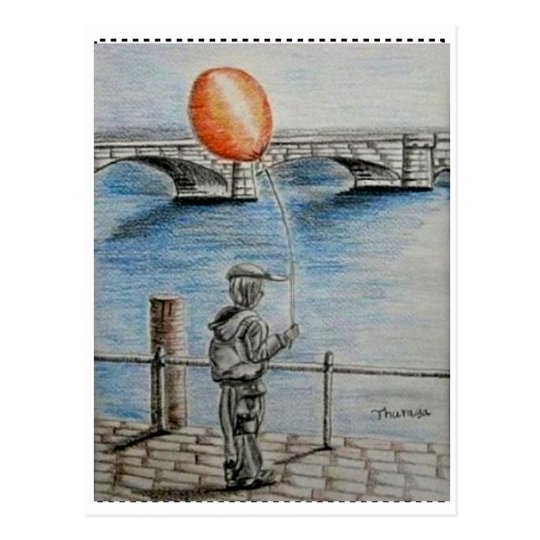 balloon boy postcard