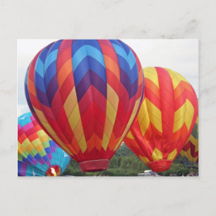 Balloon brightly coloured postcard