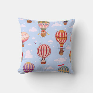 Balloon Buddies Throw Pillow