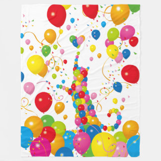 balloon cat fleece blanket