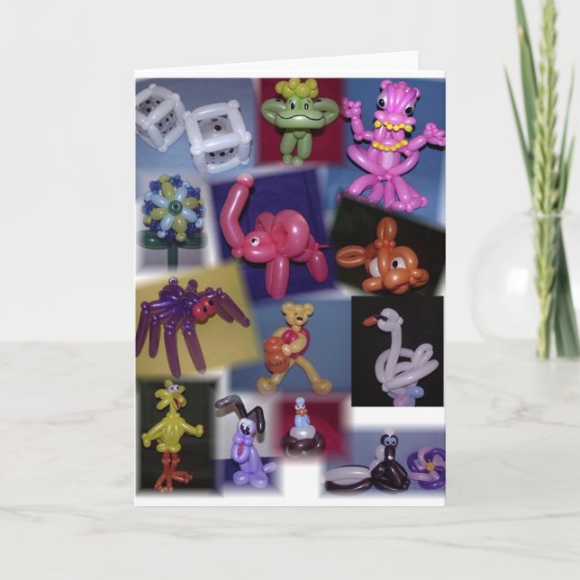 Balloon Collage Card (Front)