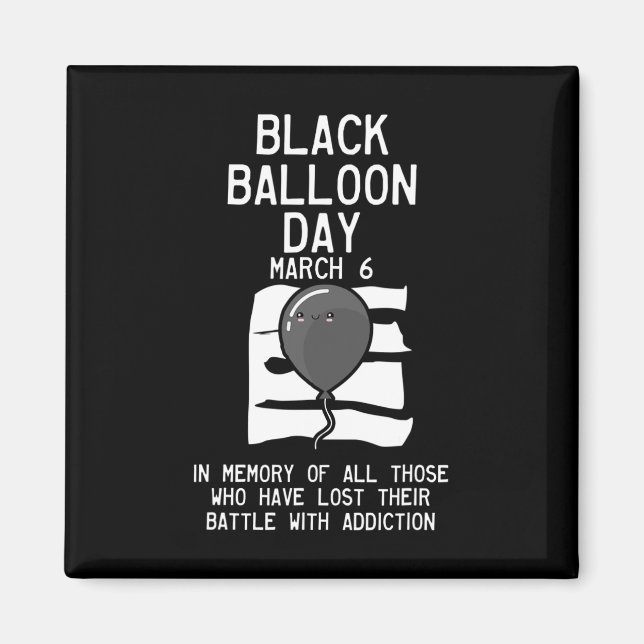 Balloon Day Overdose  Overdose Awareness Magnet (Front)